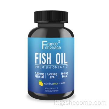 Olio di pesce Softgels Supporta la salute del cuore Omega Softgel